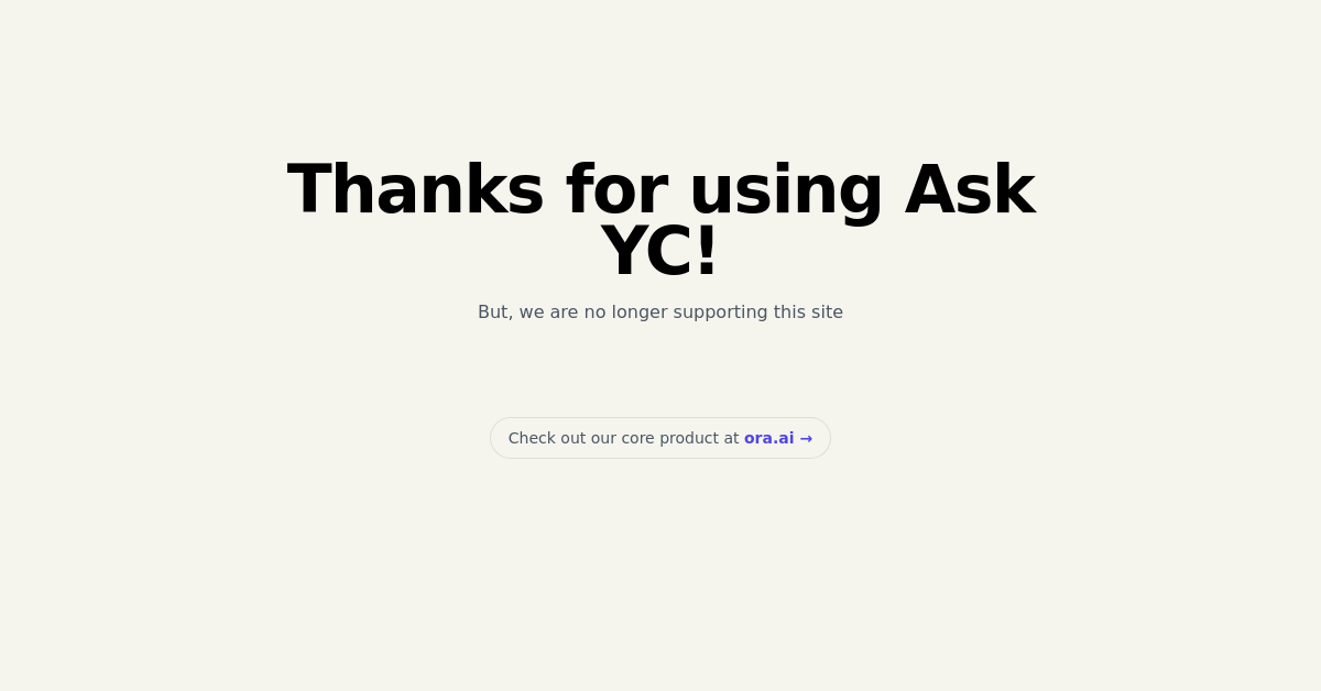 Ask YC - AI Startup tool